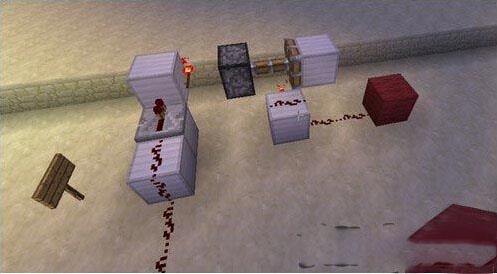 Hướng dẫn đồ họa chi tiết cách làm thang máy bằng đá đỏ trong Minecraft