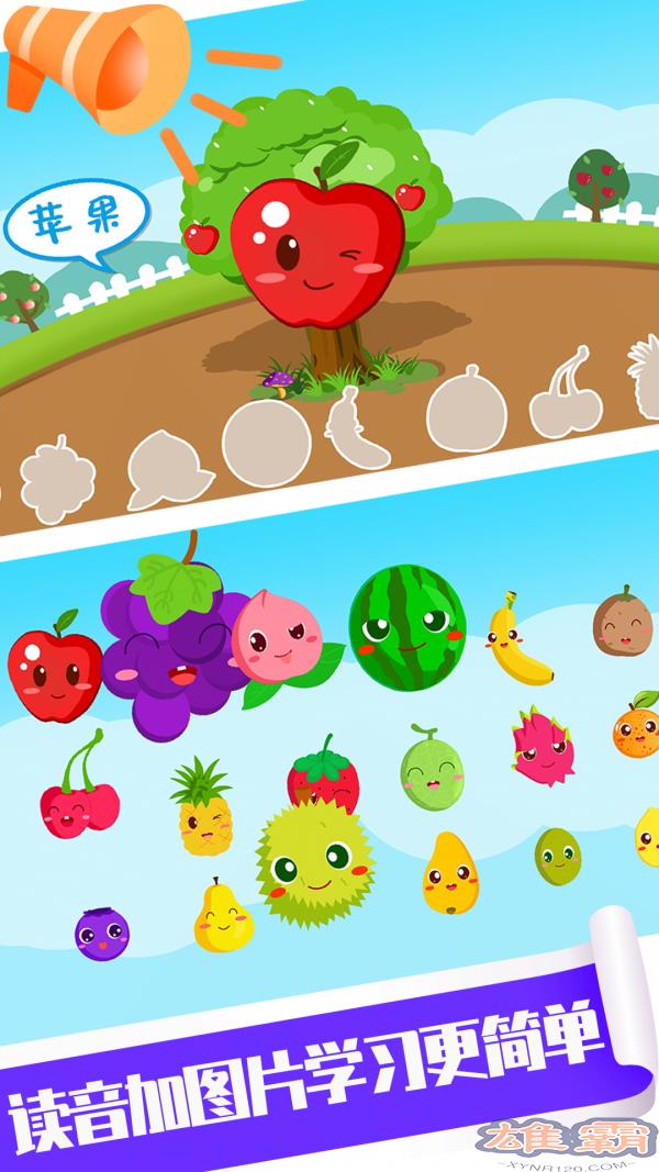 Trò chơi trẻ em nhận biết các loại trái cây